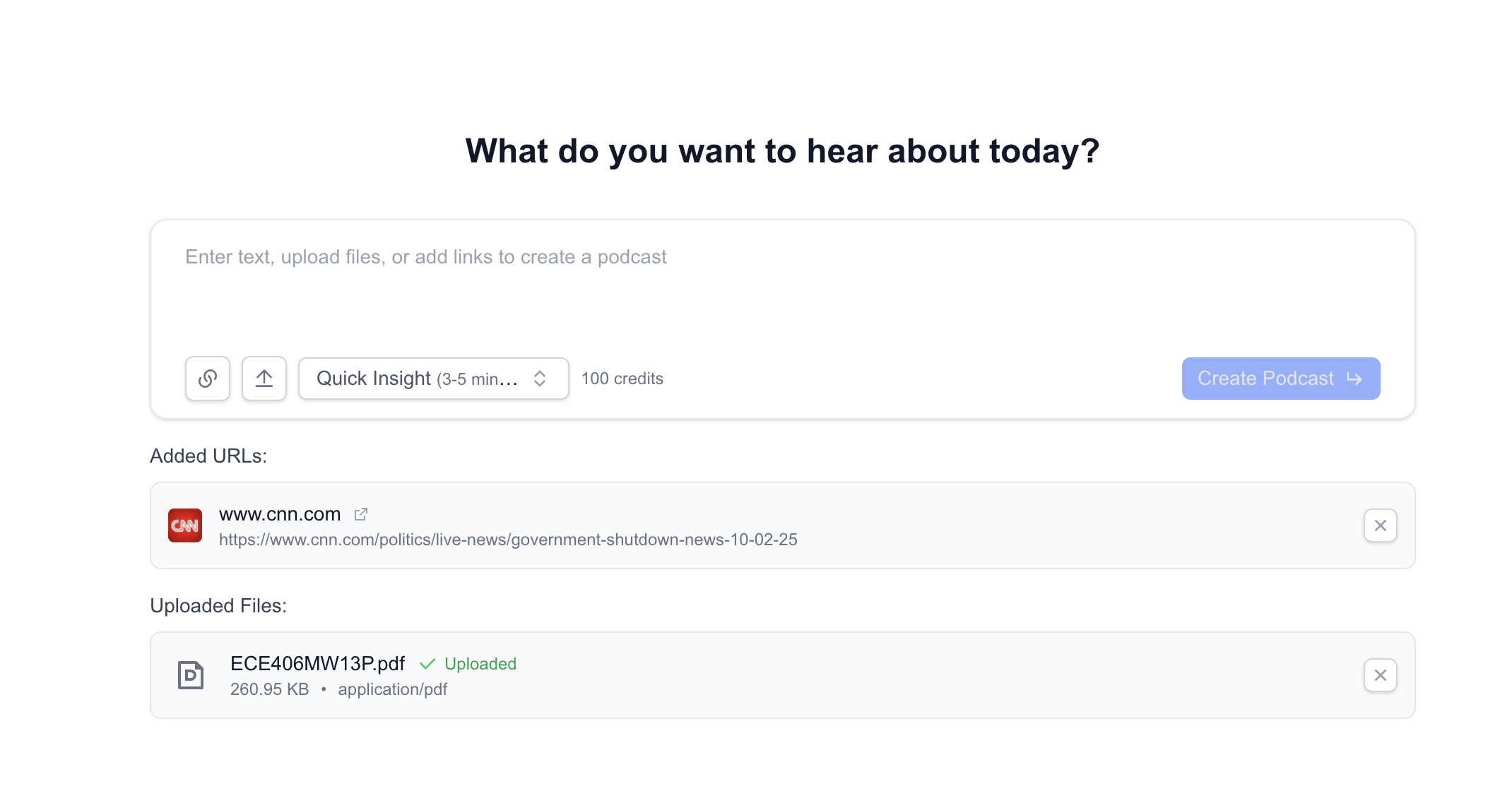 Content to Podcast
